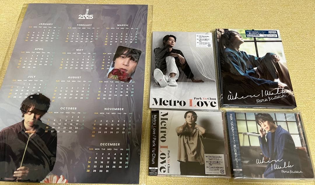 パク・ユチョン　CD カレンダー　フォトカード