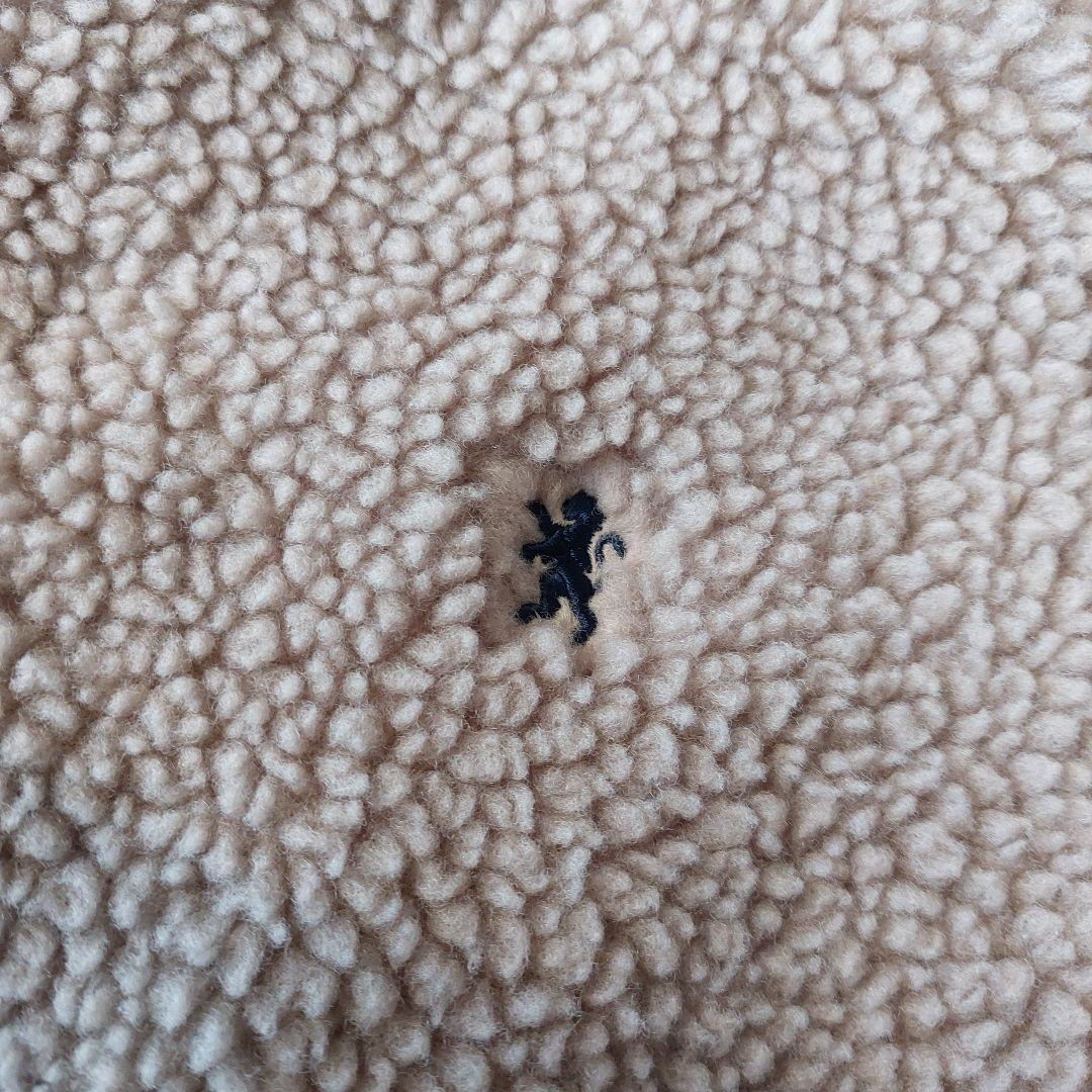 美品 ジムフレックス フーデットボアベスト 14 グレージュ