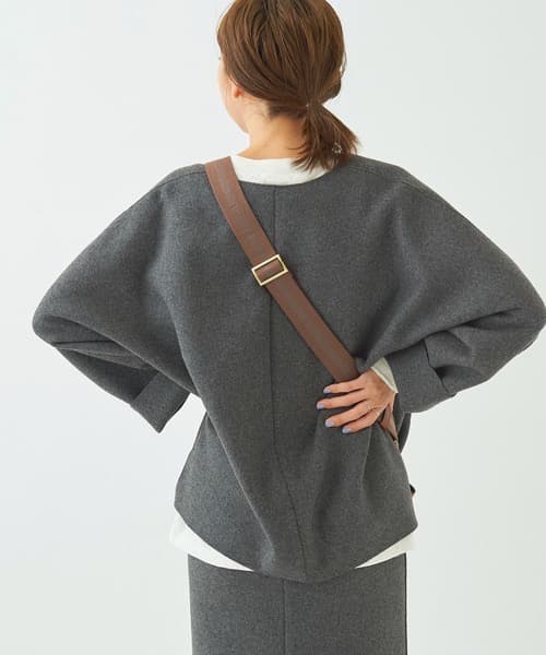 R’IAM PLAGEシルエットブラウス　グレー