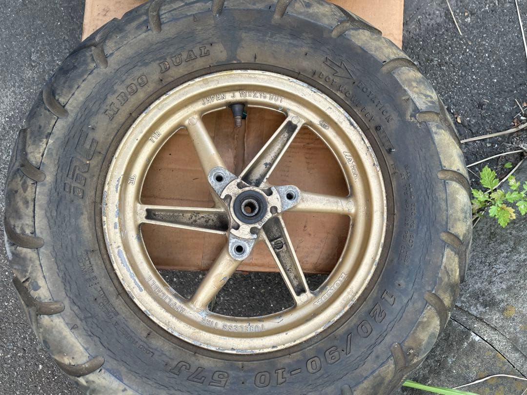 ズーマー前後ホイールセット、ライブDIOzx