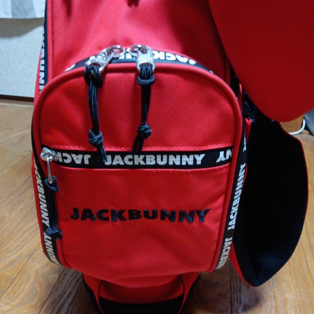 どきんちゃん出品JACK BUNNY キャディバッグ 　スタンド付きレッド
