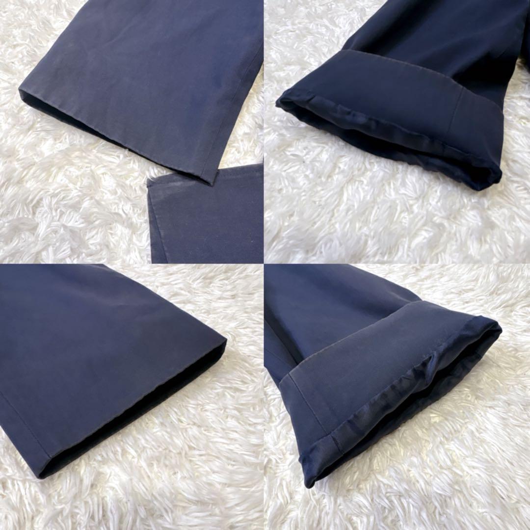 Burberry バーバリー ロングコート ネイビー 比翼ボタン 15ABR