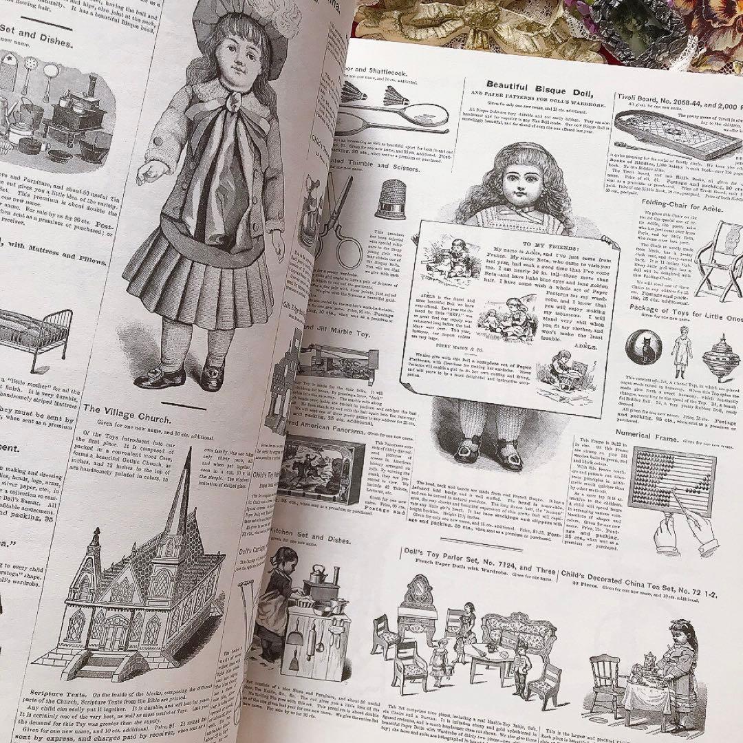 アンティークおもちゃ復刻カタログ ビスクドール テディベア♡ヴィクトリアン 広告