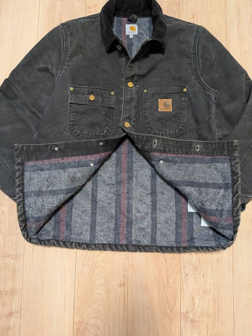 まっち　希少希少サイズ　carhartt チョアコート ブラック M