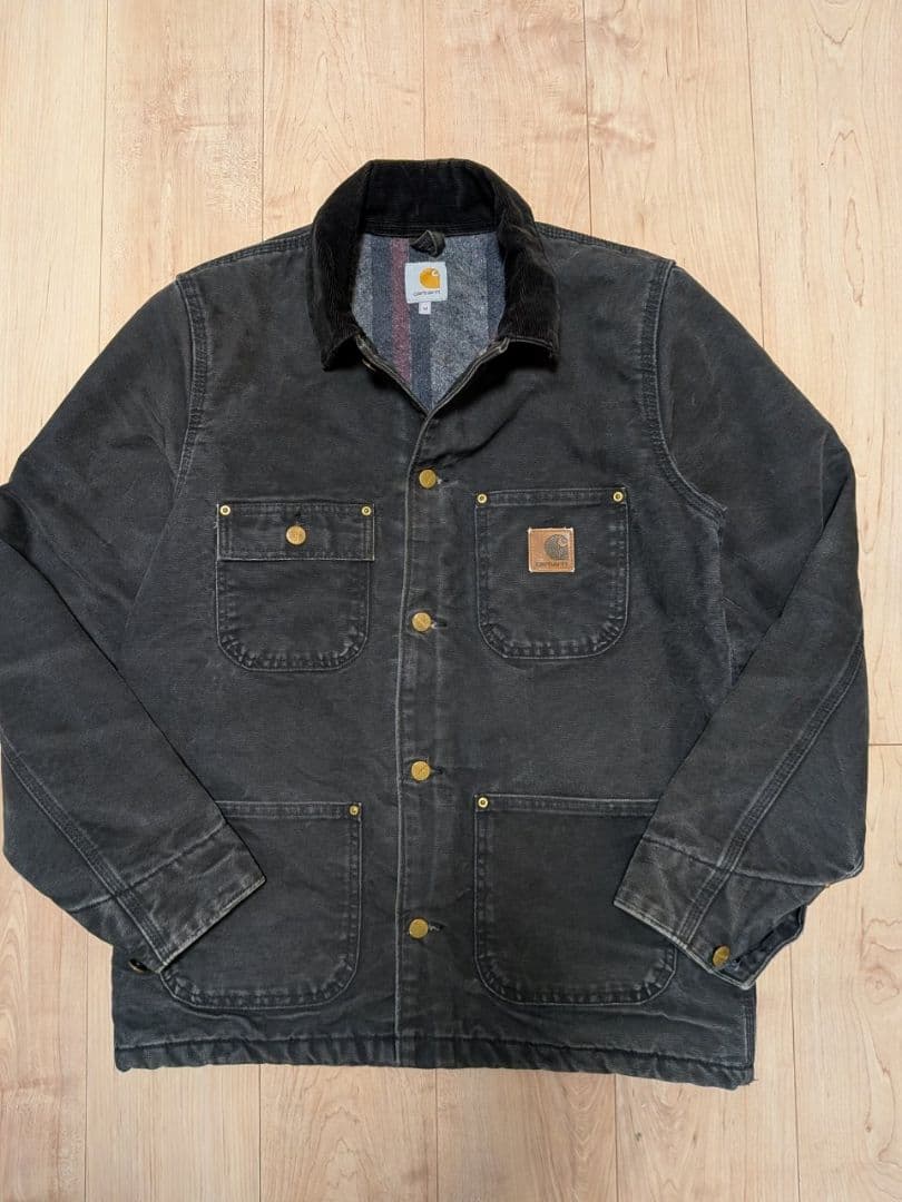 まっち　希少希少サイズ　carhartt チョアコート ブラック M