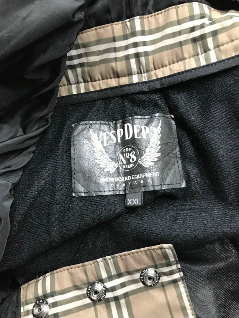 ベスプ　BB7 チェック柄 スノーボードパンツ　XXL