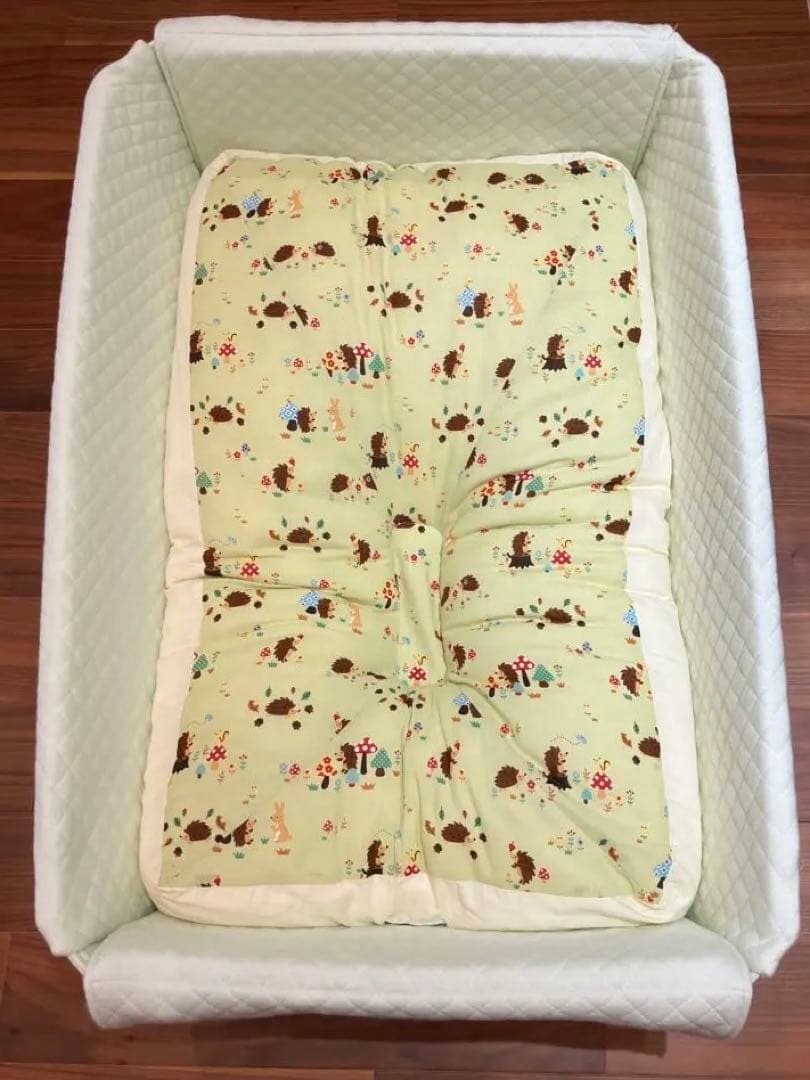 天使の寝床 青葉 グリーン トコちゃんベルト 未開封シーツ/枕/敷パット付