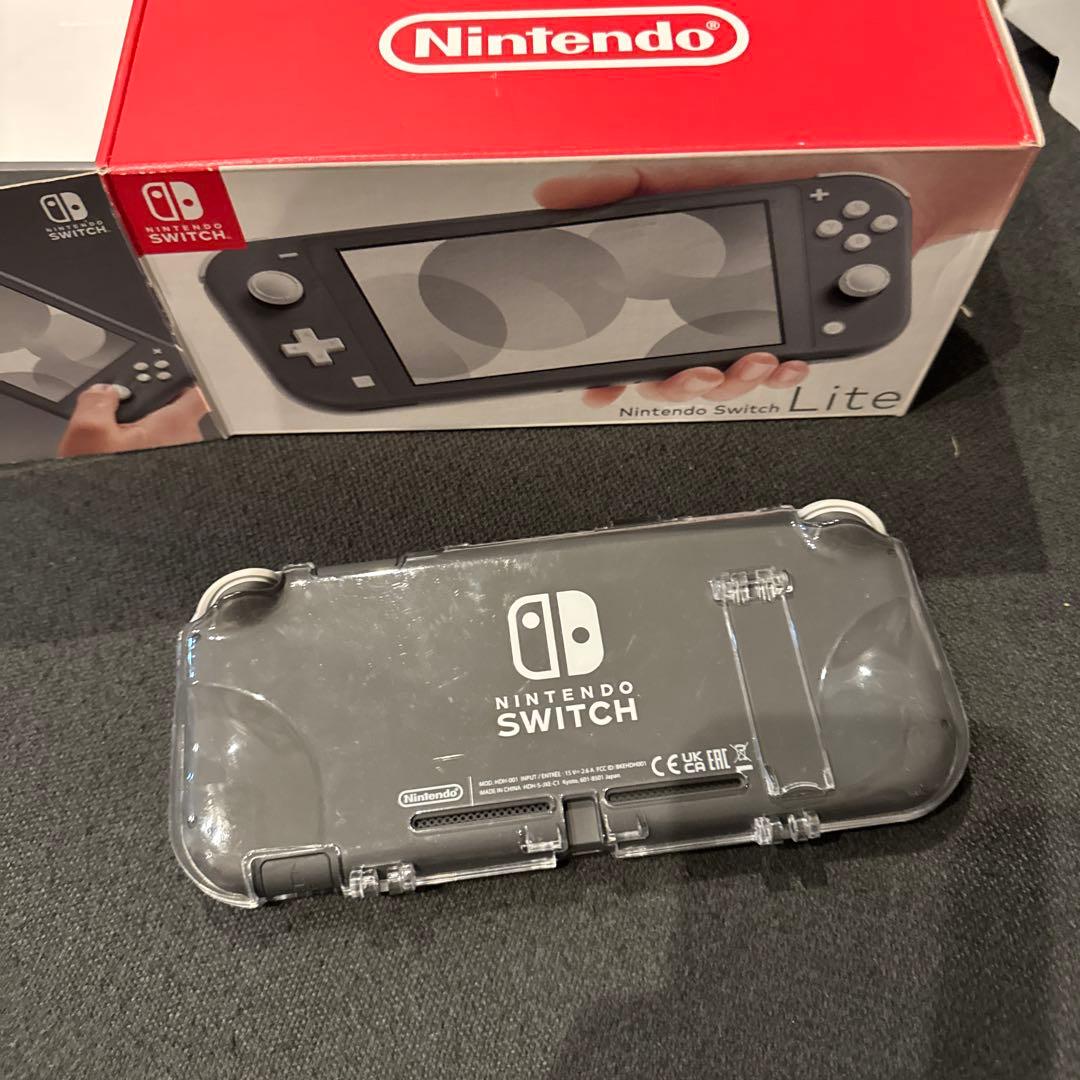 Nintendo Switch Lite 本体 グレー カバー・ケース