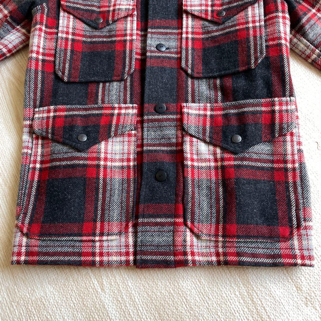 極美品 サイズ36 フルカウント マッキーノジャケット レッドチェック 日本製