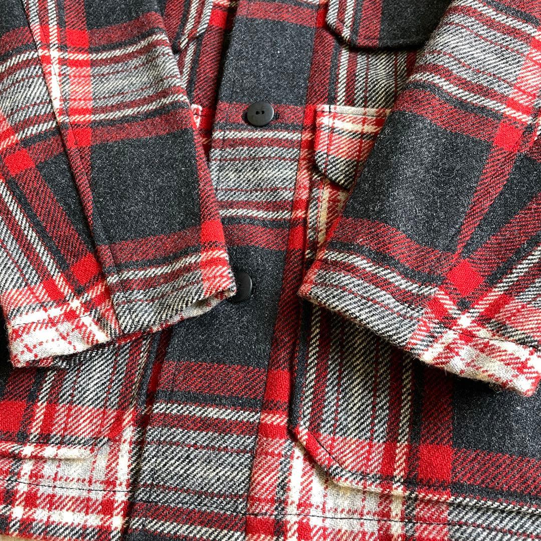 極美品 サイズ36 フルカウント マッキーノジャケット レッドチェック 日本製
