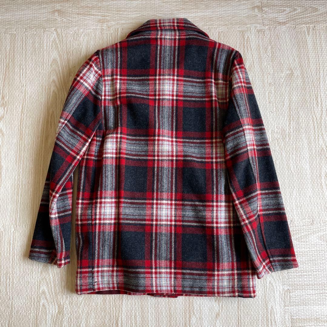 極美品 サイズ36 フルカウント マッキーノジャケット レッドチェック 日本製