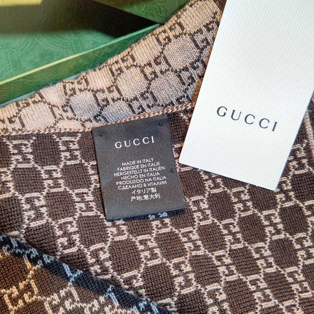 ❤新品箱袋付❤最高級ウール❤GUCCI❤マフラー ストール ショール スカーフ❤