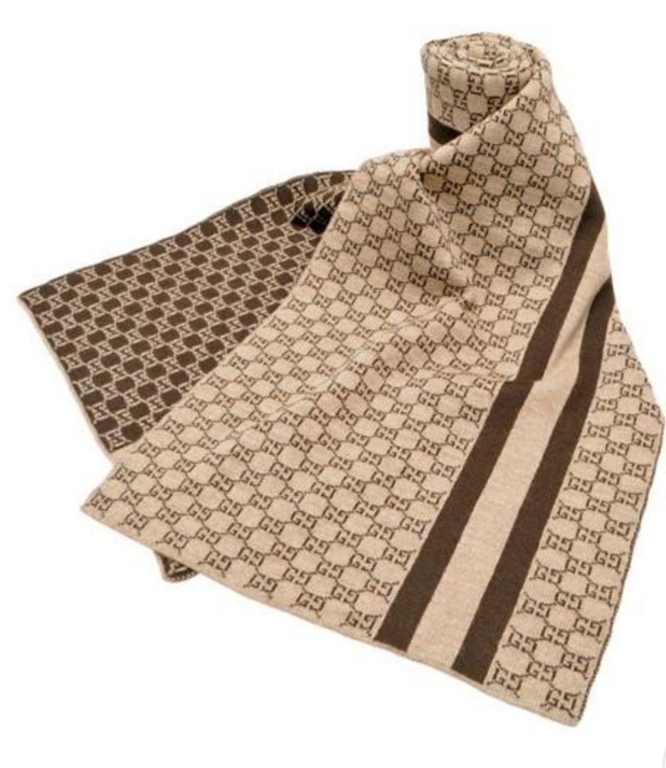 ❤新品箱袋付❤最高級ウール❤GUCCI❤マフラー ストール ショール スカーフ❤