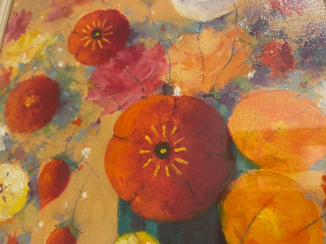 最終値引き!酒井健吉　 『ポピー』 油絵・油彩画　直筆