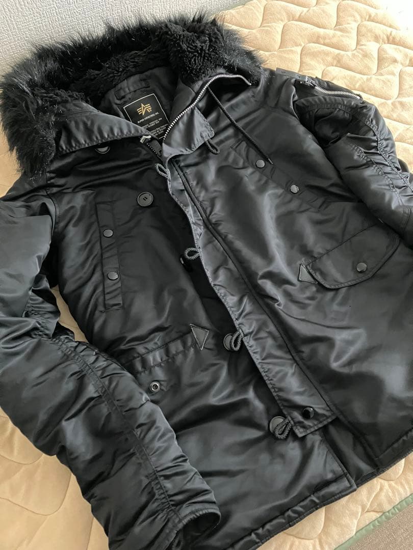 美品　ALPHA INDUSTRIES N3B ブラック M メンズ
