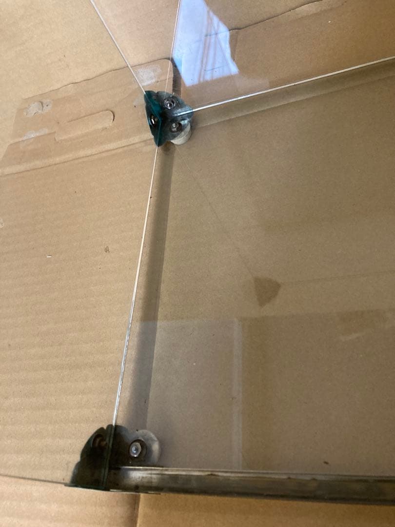 ガラスショーケース 陳列棚　ディスプレイ　店舗什器　昭和レトロ　全面ガラス