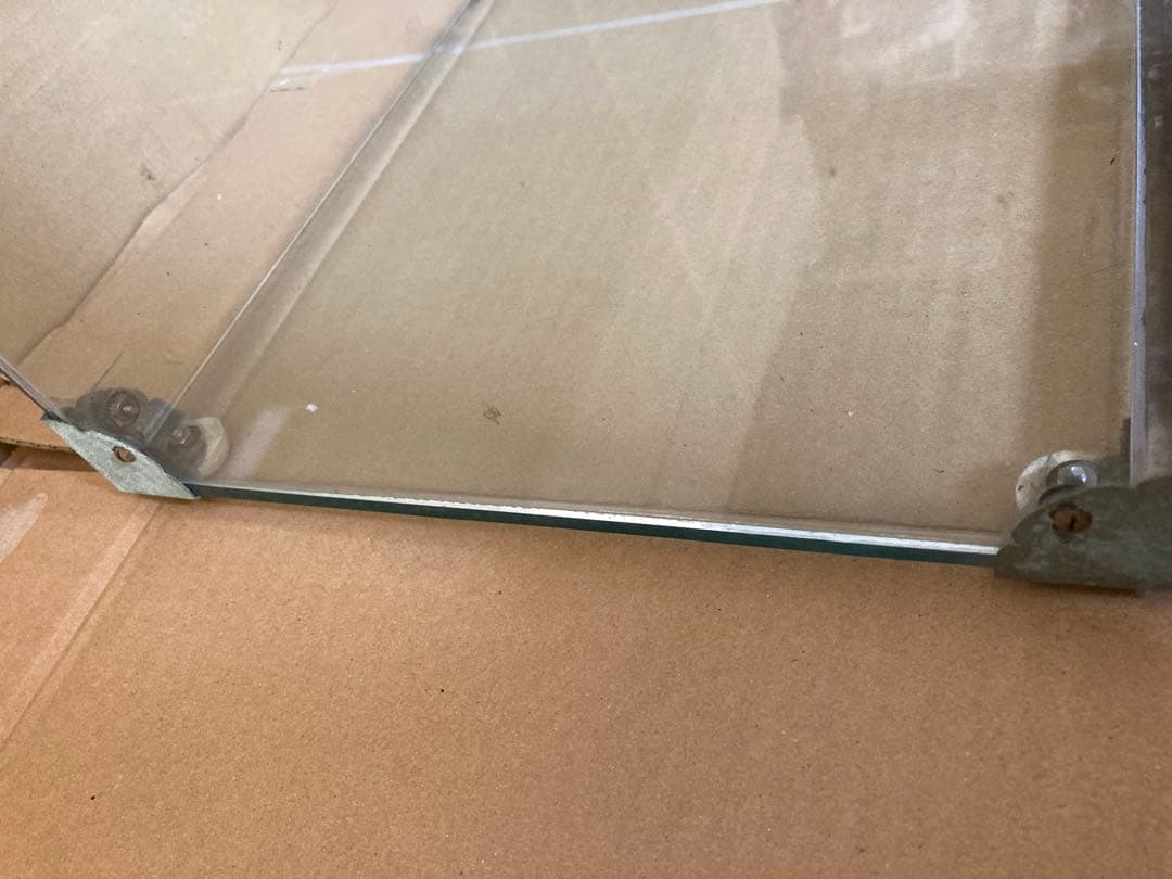 ガラスショーケース 陳列棚　ディスプレイ　店舗什器　昭和レトロ　全面ガラス