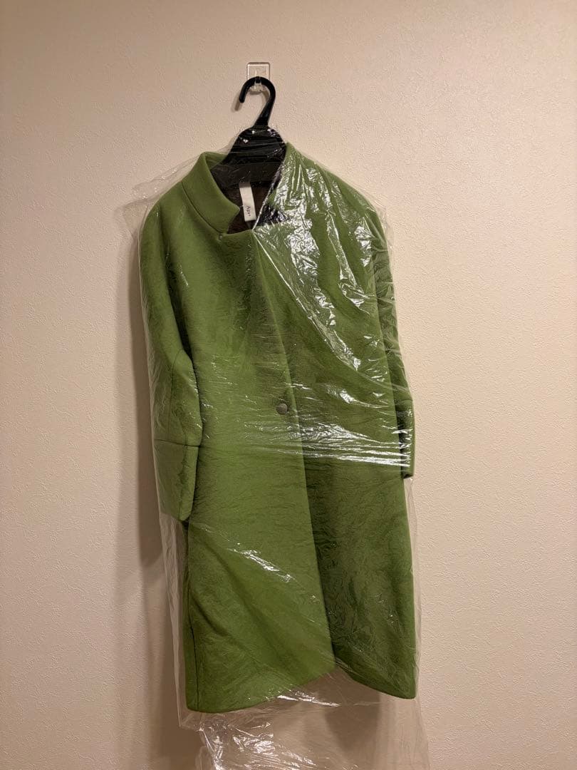 Aga ダブルメルトンコクーンコート　キミドリ　ヤマダヤ