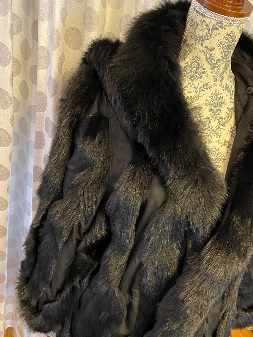 GRES BOUTIQUE グレファーシルク　リバーシブルコート XL