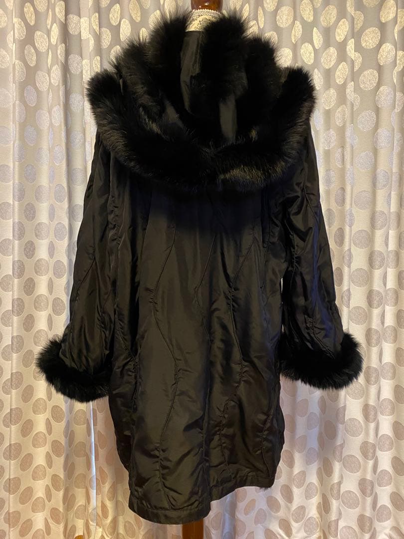 GRES BOUTIQUE グレファーシルク　リバーシブルコート XL