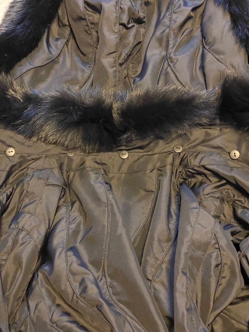 GRES BOUTIQUE グレファーシルク　リバーシブルコート XL