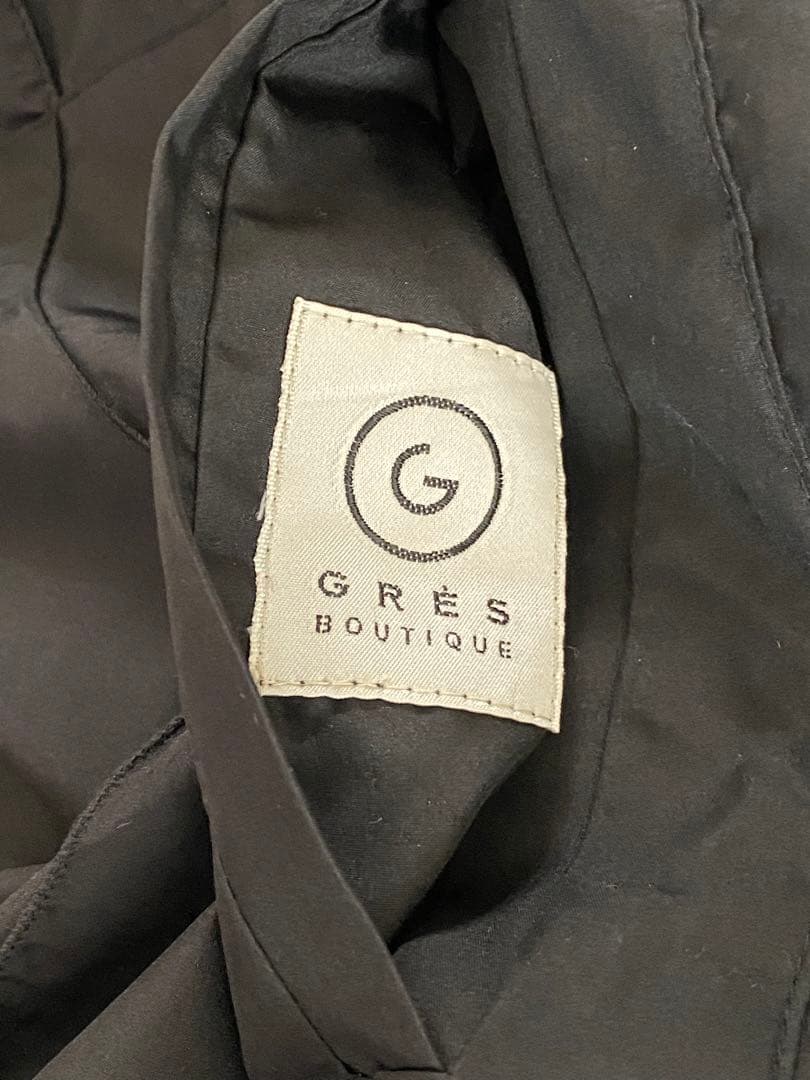 GRES BOUTIQUE グレファーシルク　リバーシブルコート XL