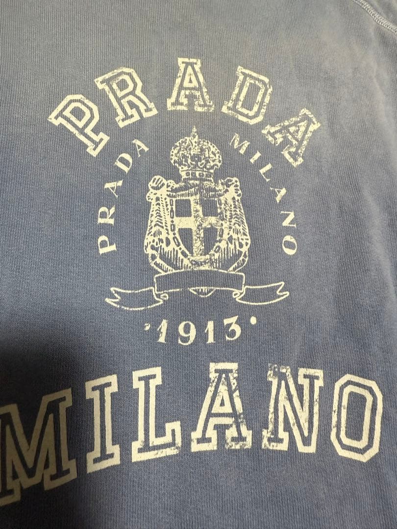 PRADA コットン クルーネック スウェットシャツ　トレーナー