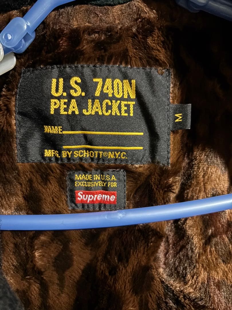 k*様 希少　Mサイズ　Supreme Schott Peacoat pコート