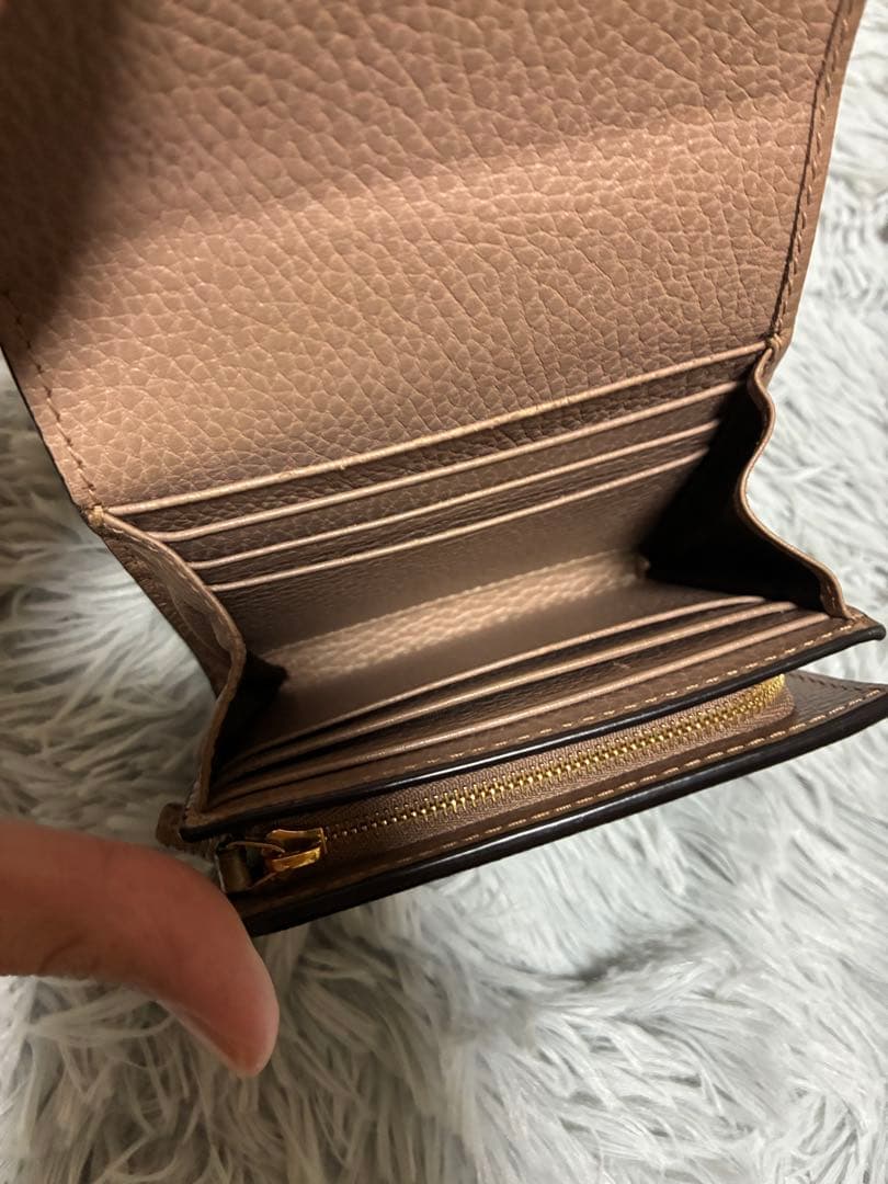 GUCCI ダブルG バイカラー　ミディアムウォレット