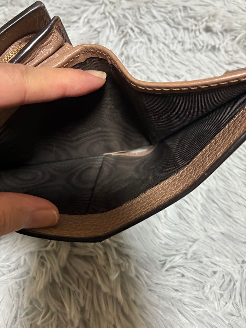 GUCCI ダブルG バイカラー　ミディアムウォレット