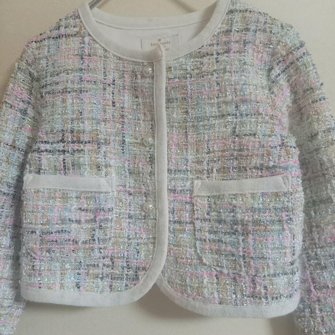 kate spade　パールボタン　ツィードジャケット 130㎝　卒園入学