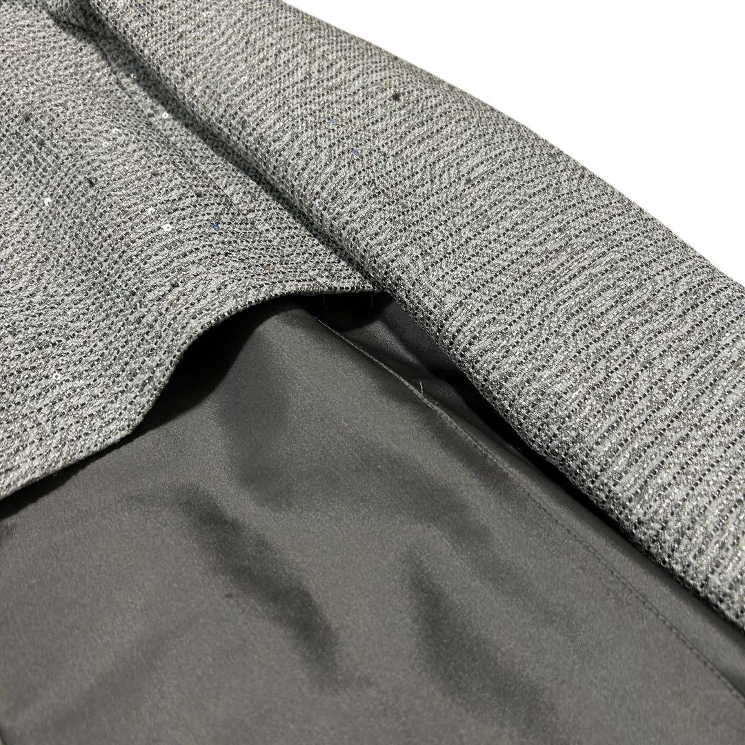 HERNO フード ツイード ドッキング ロングジャケット