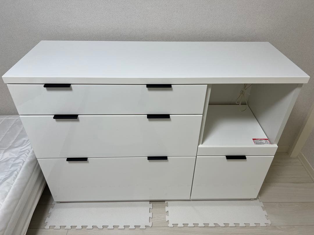 ニトリ キッチンカウンター エトナ 幅120cm ホワイト 白