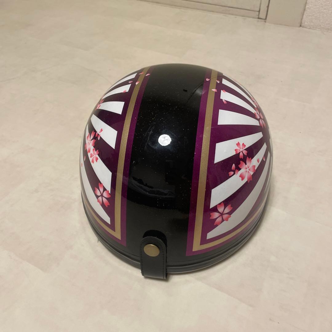 日章コルク半　富士　桜　ヘルメット