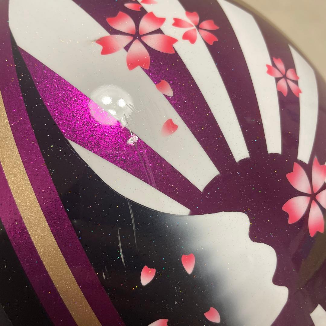 日章コルク半　富士　桜　ヘルメット