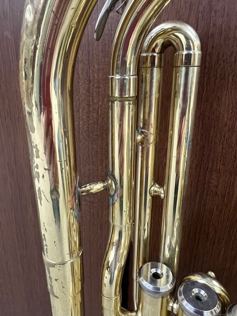 YAMAHA アルトホルン YAH-202 ラッカー仕上げ　現状品　ケース付き