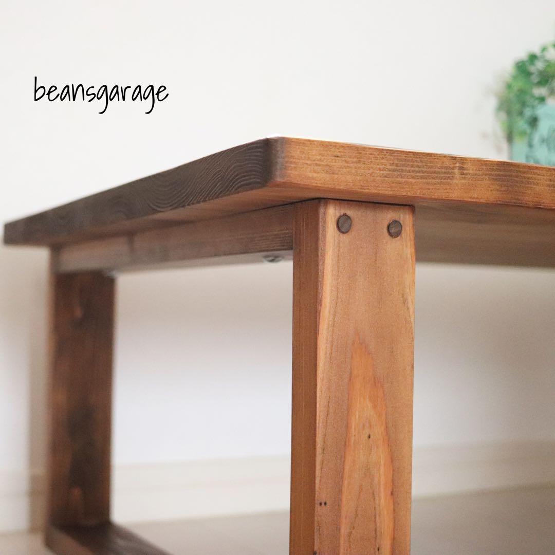 天然木 無垢ローテーブル 90×50cm リビングテーブル コーヒーテーブル 机