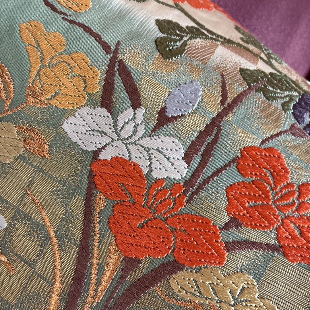 A*e様 訪問着　フルセット　着物　正絹　絞り　金駒刺繍　紫　結婚式　祝い　 J