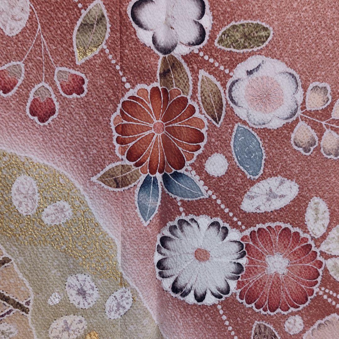 ❰6269❱ フルセット　訪問着 やまと　袋帯　帯締め　帯揚げ　正絹　着物