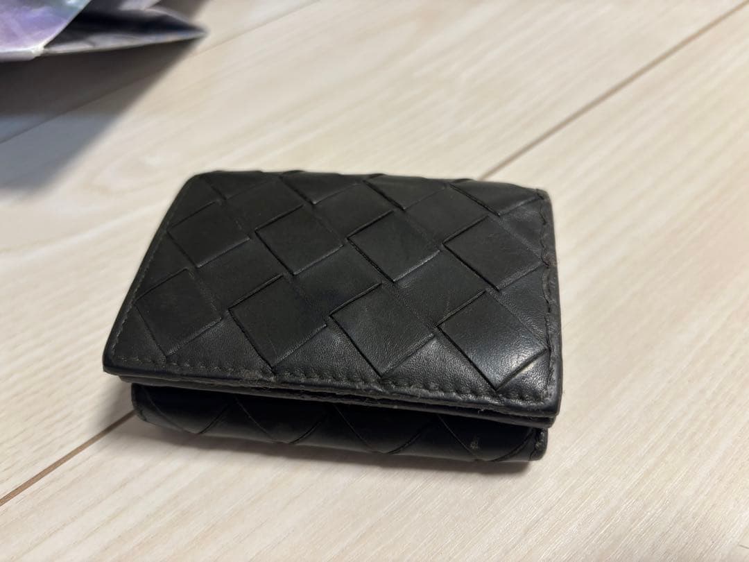 BOTTEGA VENETA カーキ三つ折り財布