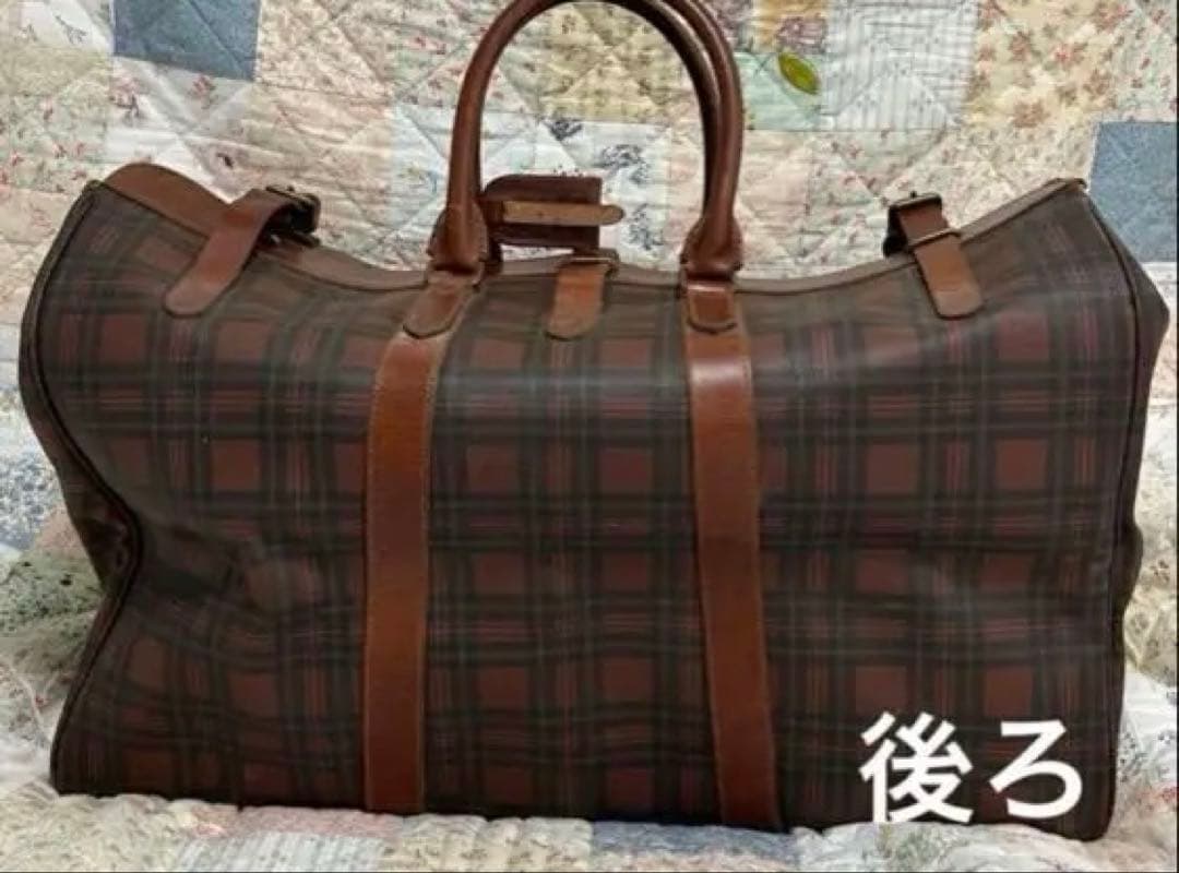 激レア ラルフローレン　チェック柄 ボストンバッグ ヴィンテージ 古着 RRL
