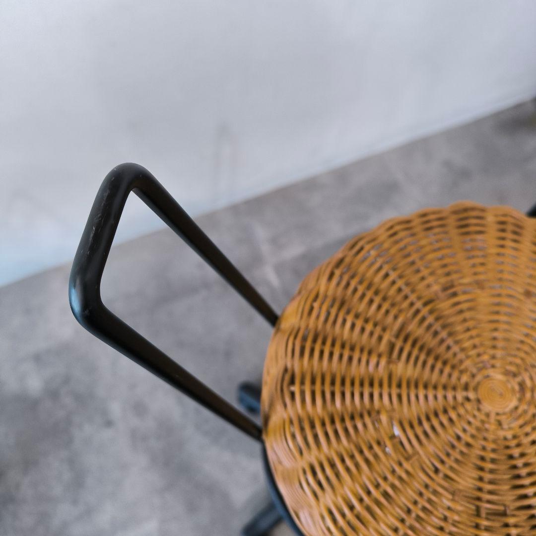 美品　IDEE　イデー　サイドテーブル　アイアン　かご