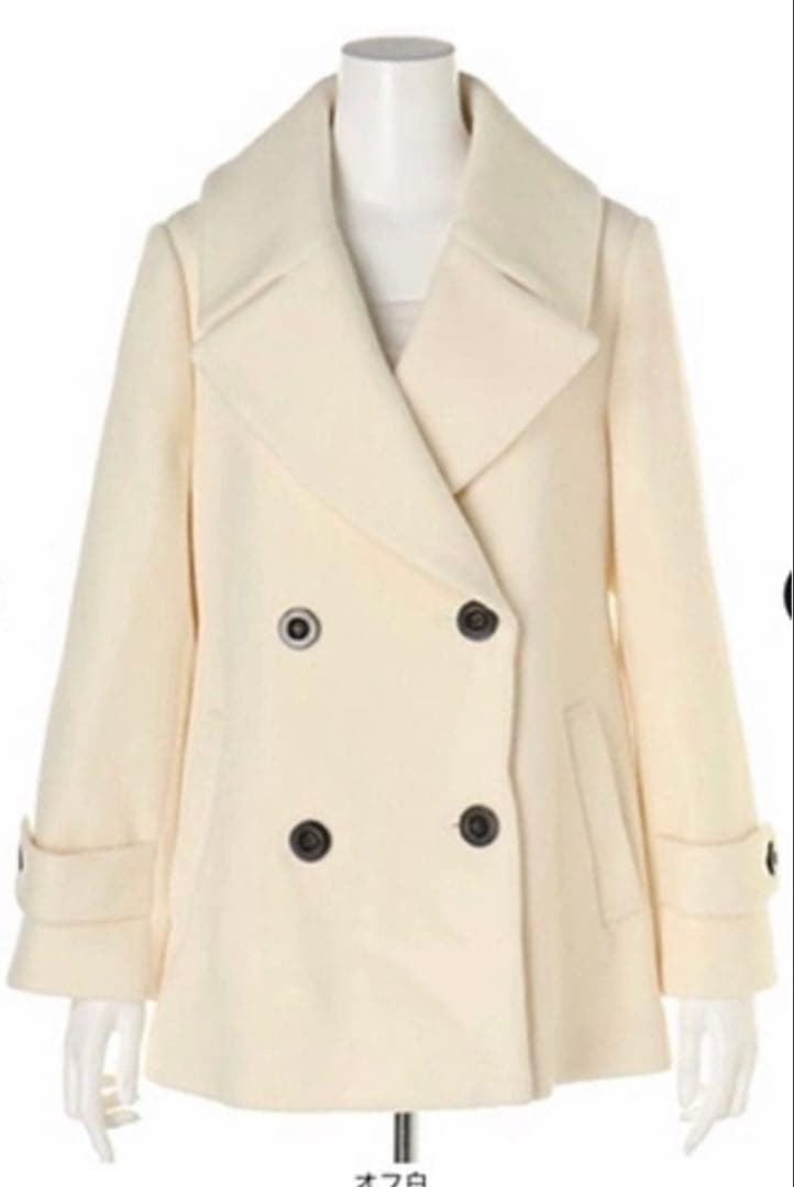 JUSGLITTY ダブルボタンミドルコート