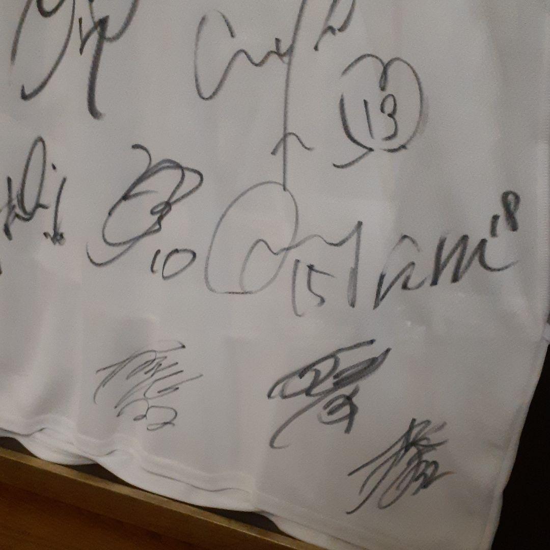 徳島ヴォルティス　柿谷選手在籍時　額付きです。　メンバーサイン入りユニホーム