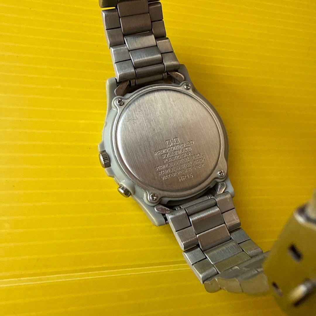 シチズン Q&Q 電波ソーラー メンズ腕時計HG00-801