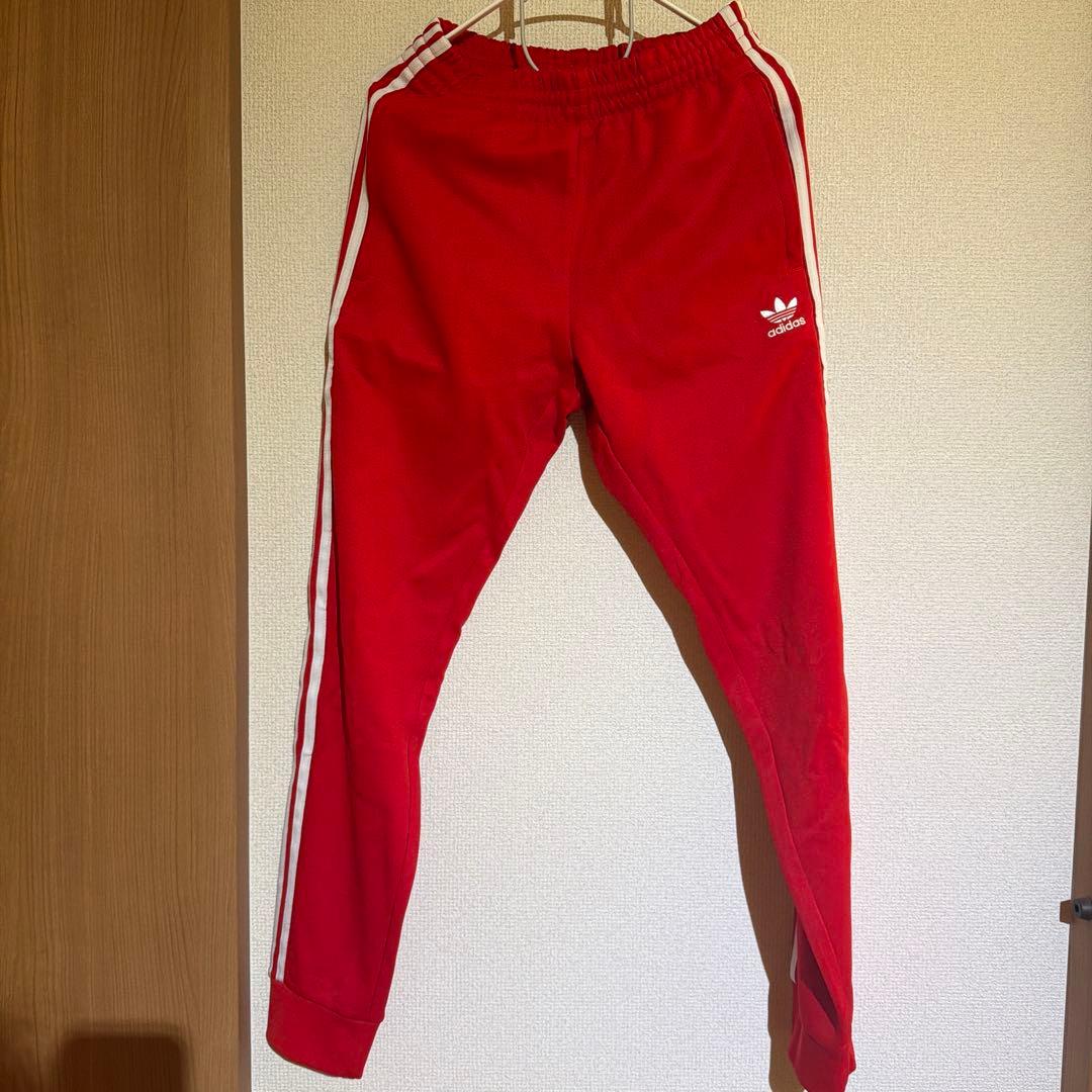 adidas 赤 ジャージ Sサイズ