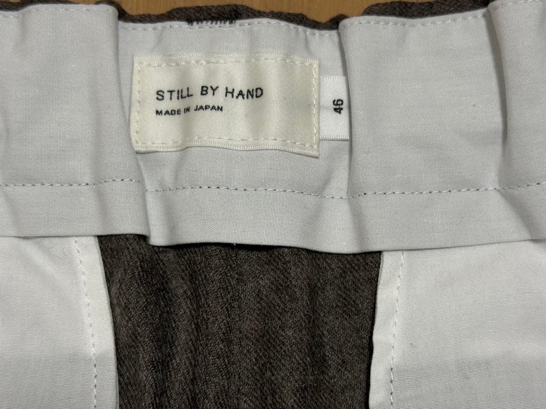 パンツ STILL BY HAND Wool Saxony Easy Slacks 46