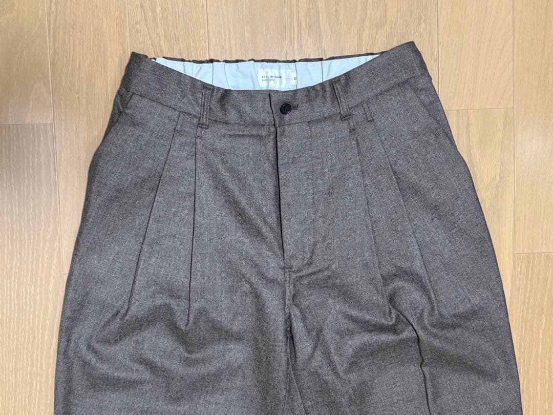 パンツ STILL BY HAND Wool Saxony Easy Slacks 46