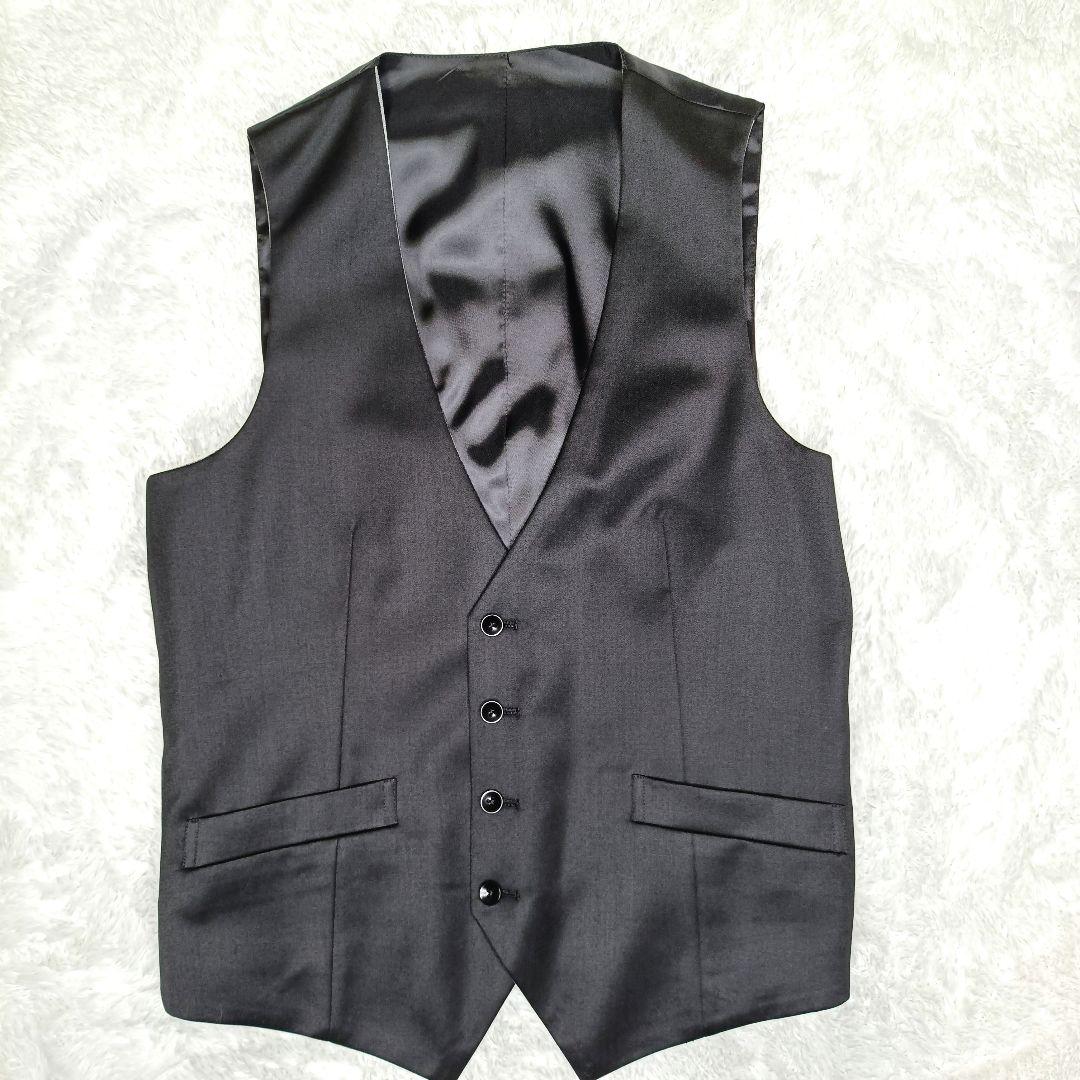 スーツセレクト　ビジネススーツ　セットアップ　スリーピース　ブラック