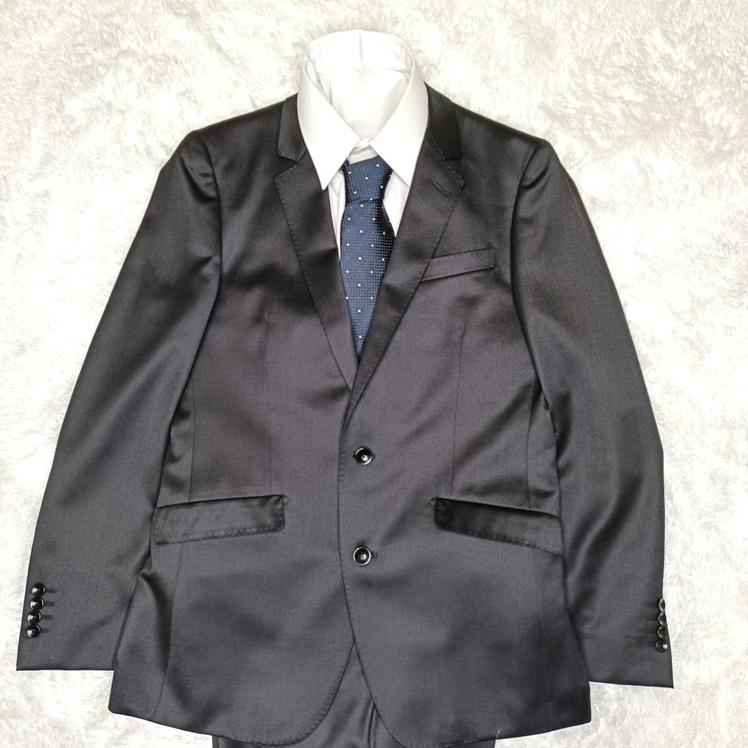 スーツセレクト　ビジネススーツ　セットアップ　スリーピース　ブラック